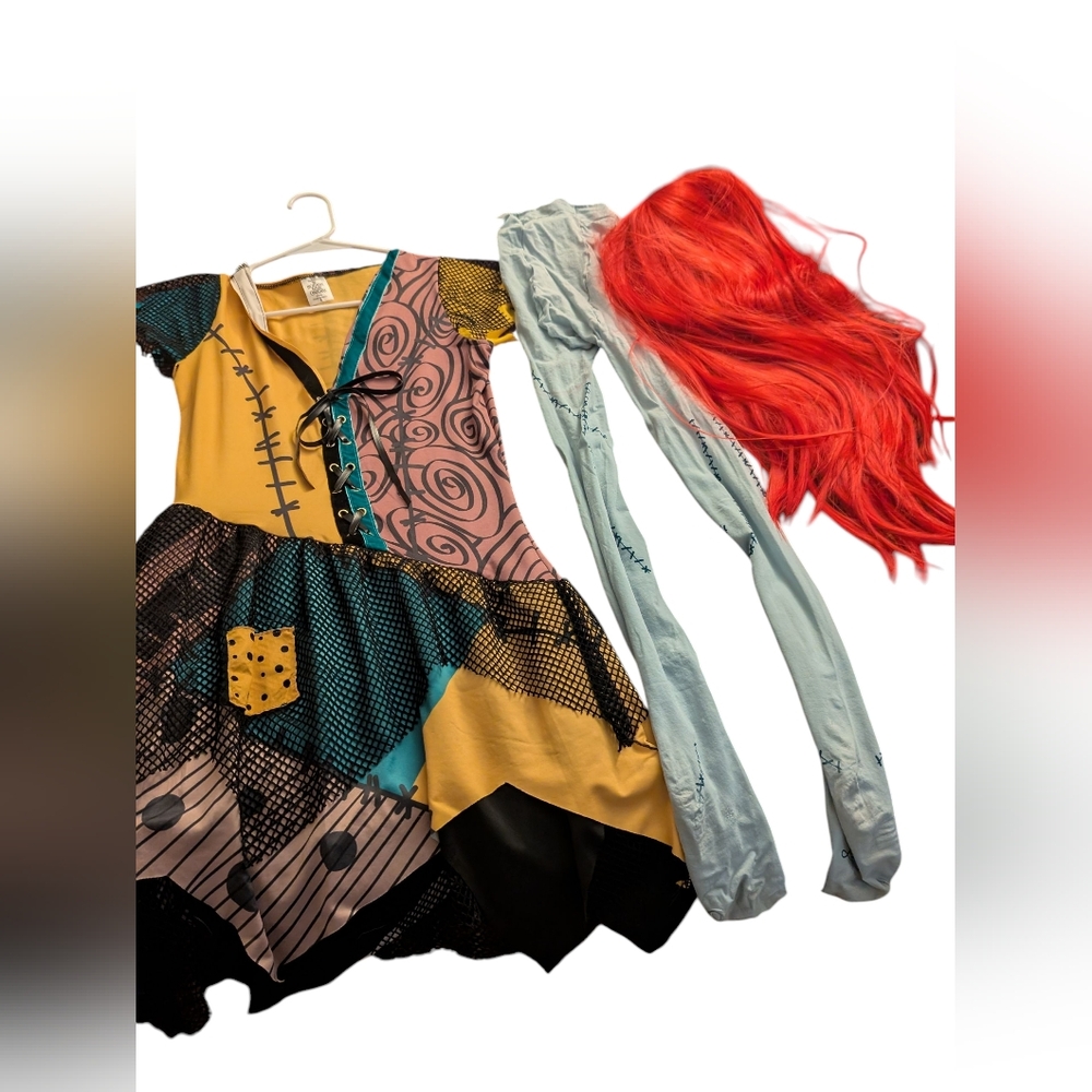 Spirit Sally Costume with Premium Red Wig